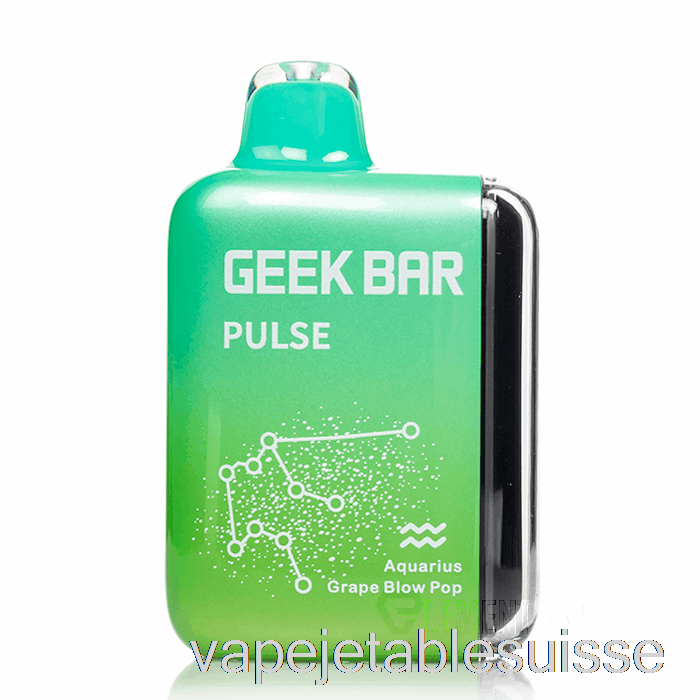 Vape Suisse Geek Bar Pulse 15000 Jetable Raisin Coup Pop